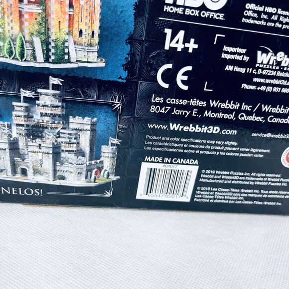 Wrebbit Game of Thrones The Red Keep 3D Puzzle: 845 Pieces New! - Picture 7 of 9